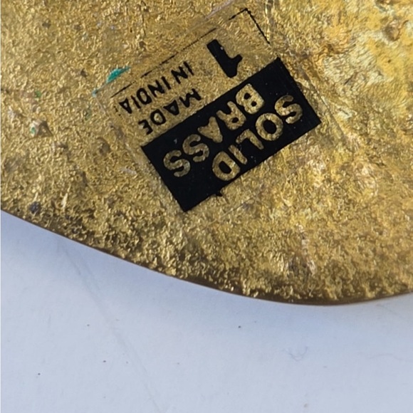 Set Of 4 Solid Brass Ribbon Bows Vintage 14 1/2” Frame Decorative Wall Decor - Picture 6 of 13